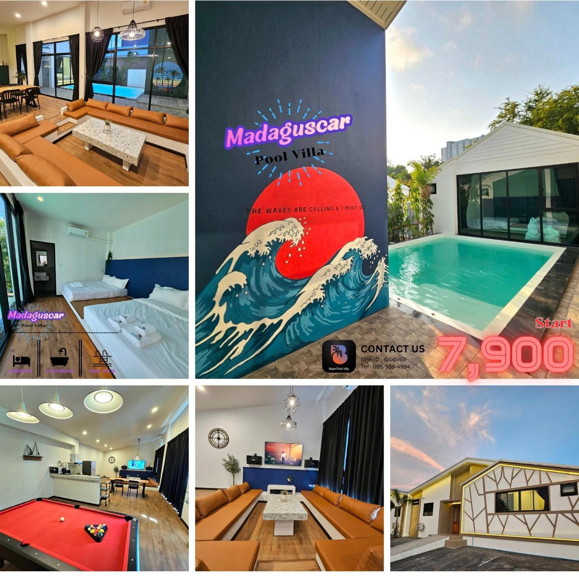 Madaguscar Private Pool Villa-Pattaya Jomtien Beach Dış mekan fotoğraf
